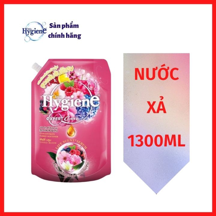 Nước xả vải đậm đặc Hygiene 1300ml/túi - Nước xả vải được ưa chuộng tại Thái Lan - Tomchuakids