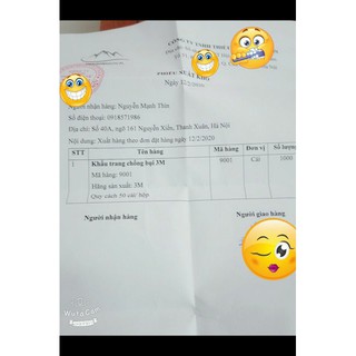 KHAU TRANG 3M kháng khuẩn ( FREESHIP )