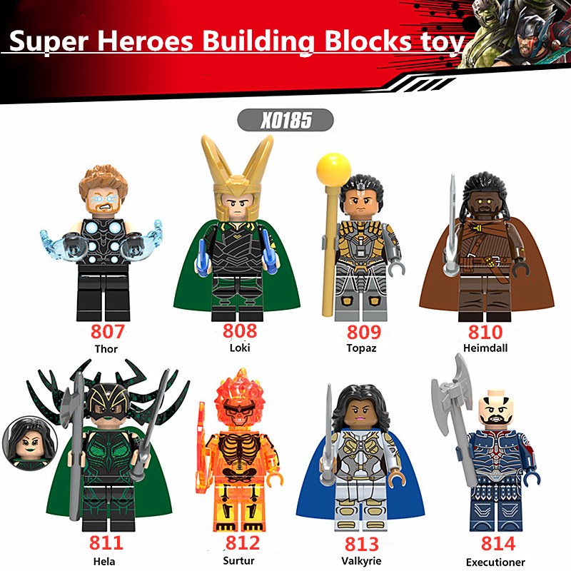 Mô Hình Lego Nhân Vật Siêu Anh Hùng Thor Hela Loki