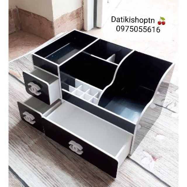 Kệ đựng mỹ phẩm max 35cm có khay son để đồ trang điểm tiện dụng