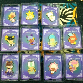 Huy hiệu kim loại Dimoo Zodiac chính hãng Popmart