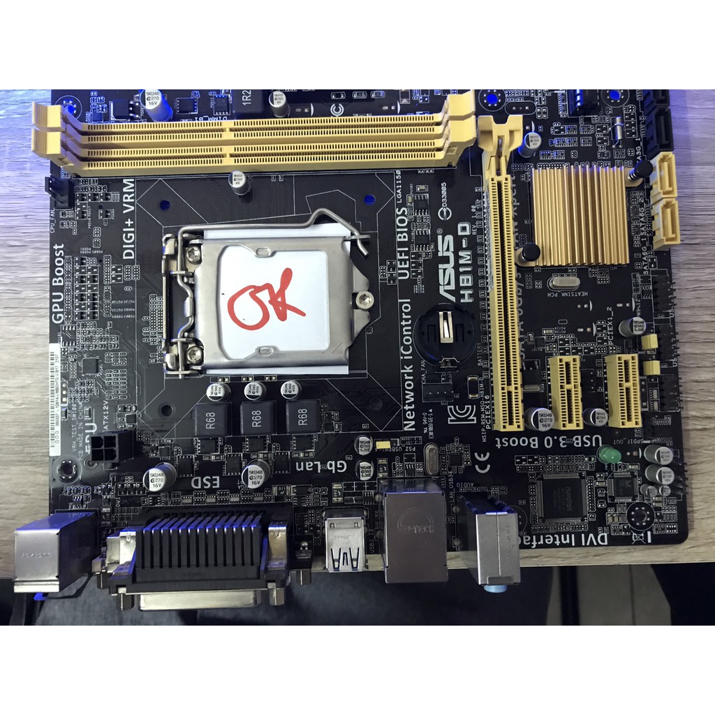 MAINBOARD Asus/Giga H81 M- D, M-P, M-K bao đẹp