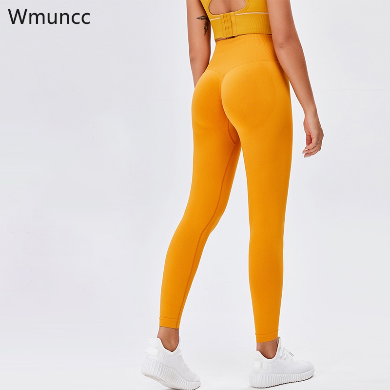 Quần Legging Thể Thao Lưng Cao Không Đường May Thời Trang Cho Nữ