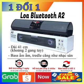 Loa bluetooth speaker A2 dáng dài 2 loa cực đỉnh, kiểu dáng sang trọng hỗ trợ thẻ nhớ, đài FM 4.8