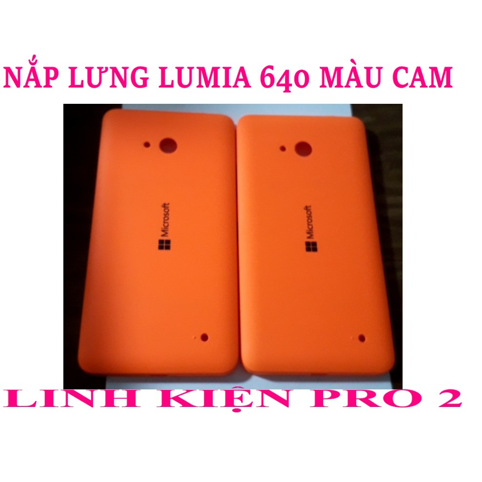 NẮP LƯNG LUMIA 640 MÀU CAM