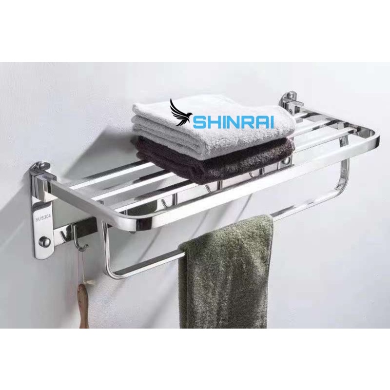 ( Chân Đế Đặc 3.5mm ) Giá Treo Khăn Nhà Tắm , Móc Treo Khăn Tắm SUS304 SHINRAI