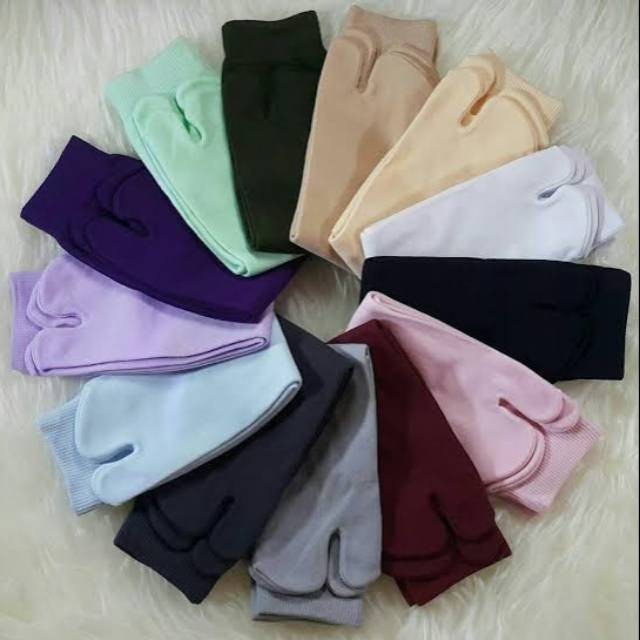 Vớ nữ 2 ngón màu sắc