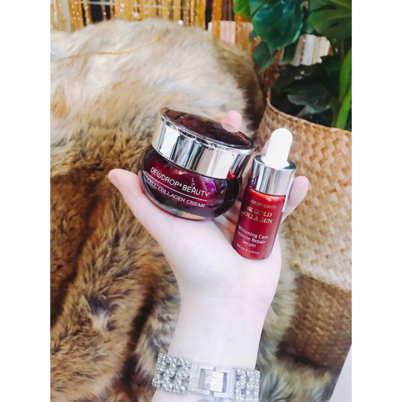 COMBO KEM Dewdrop và Serum Dew 24k