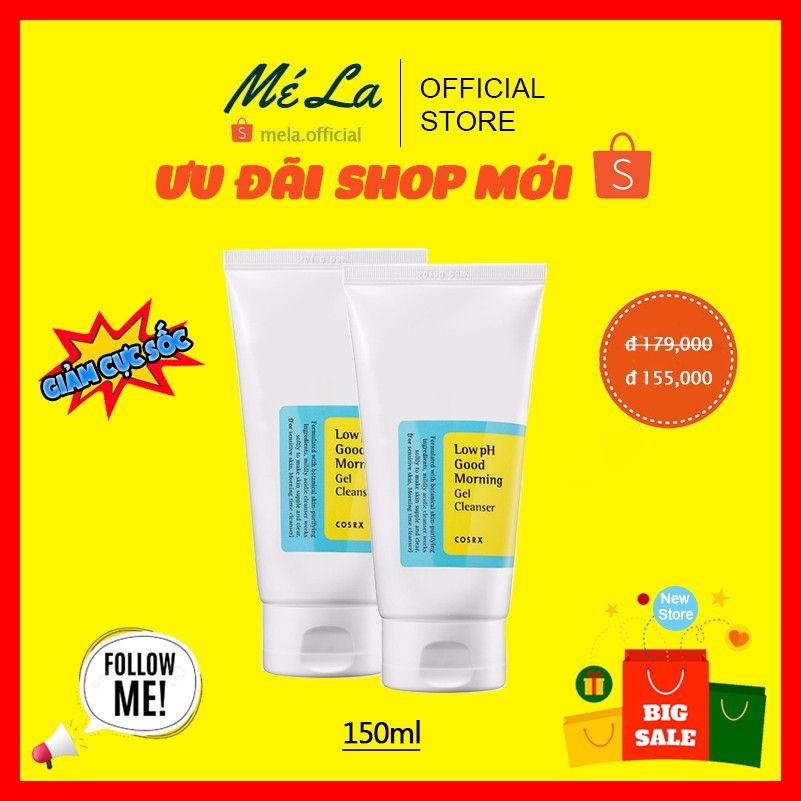 [Mẫu Mới] Sữa Rửa Mặt Cosrx Low pH Good Morning Gel Cleanser 150ml