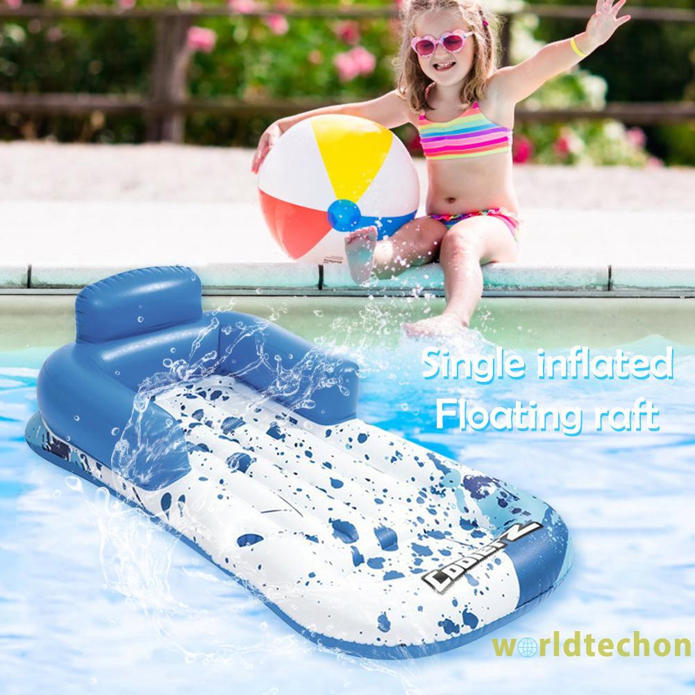 READY STOCK Inflatable Swimming Pool Float Boat Kid Adult Water Sport PVC Lounges Chair