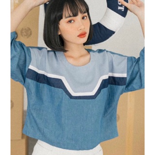 Áo cổ tròn ráp viền - Structured top - SODA POP