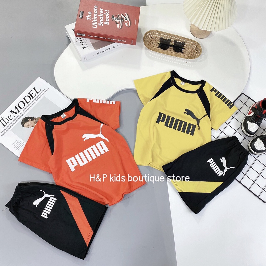 SIZE ĐẠI 18-28kg: Bộ P uma 22khoẻ khoắn cho bé trai - BP22