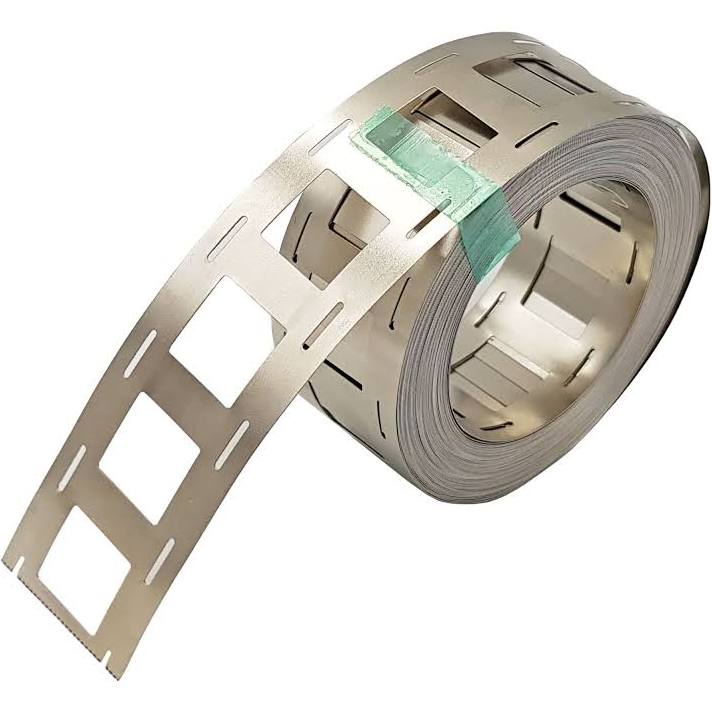 Kẽm vuông hàn cell pin đôi 2 hàng. Loại kẽm vuông niken dùng hàn pin lion 18650