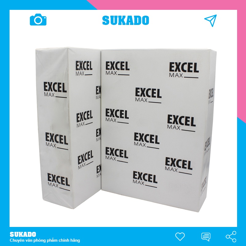 Giấy A5 Excel 80gsm đảm bảo Đủ 500 tờ SUKADO GIAYEA5