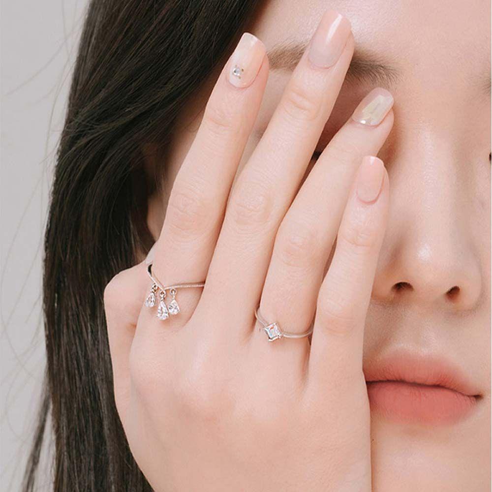 MOCHO Nhẫn Hở Mạ BạC KiểU DáNg ThờI Trang