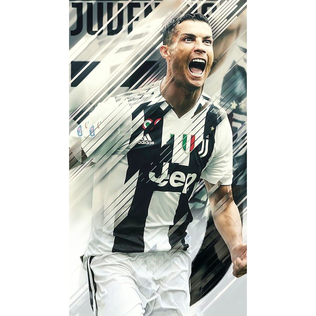 8 decal dán tường Cr7 20x30cm siêu đẹp