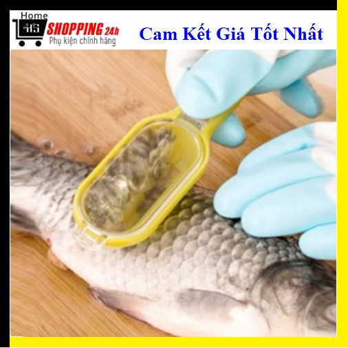 Bào vảy cá siêu thực tế và tiện lợi với nắp dễ dàng để loại bỏ vảy cá