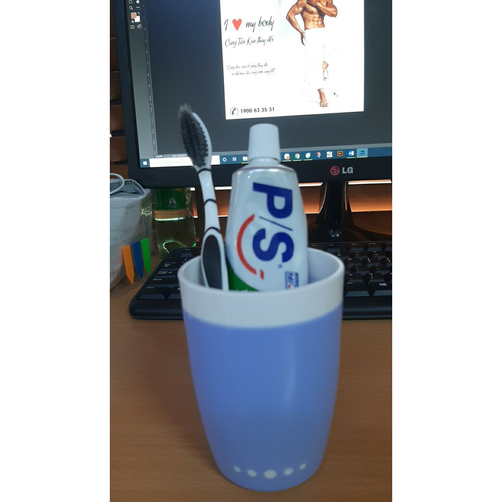 Ly Nhựa 2 màu Cao Cấp MATSU Duy Tân dung tích 300ml- No.1184 - Kích thước Ø 7,3 x 10cm
