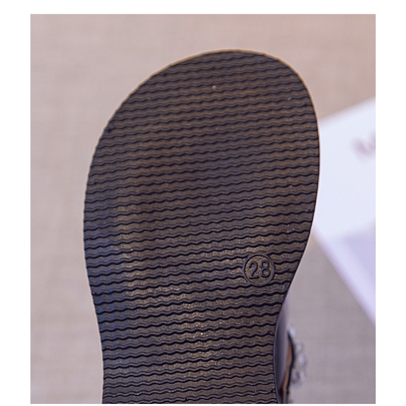 Giày Búp Bê Da Bóng Màu Trơn Size 37 38-18 Cho Bé Gái