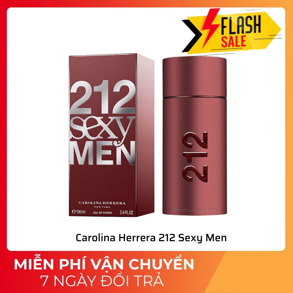 Nước hoa chính hãng dành cho nam Carolina Herrera 212 Sexy Men 100ml