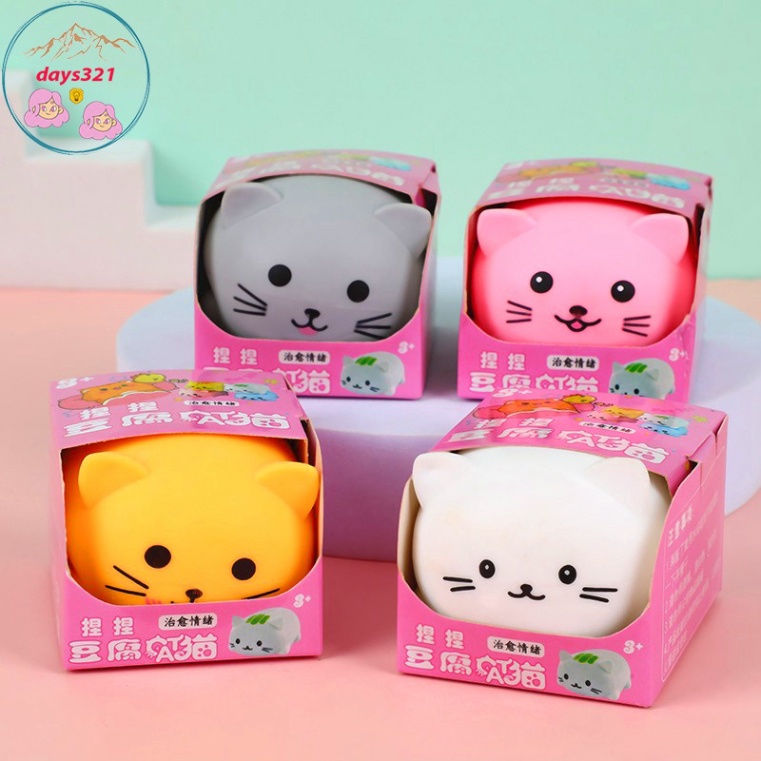 Squishy hình MÈO SHIBA đậu phụ Mochi mềm mịn dễ thương chân thực giảm stress co dãn đàn hồi ngộ nghĩnh bóp giải trí