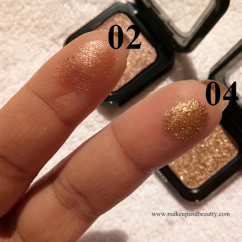 Phấn mắt Kiko Glitter Shower màu 02 Golden Rose - Hàng Pháp