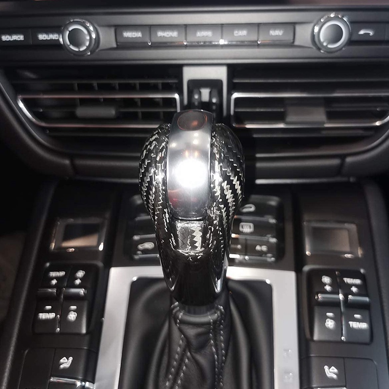 Vỏ Bọc Núm Gạt Cần Số Bằng Sợi Carbon Cho Macan 2014-2020 S GTS Panamera 2014-2016 718 2016-2019