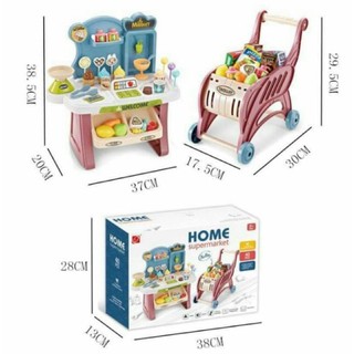 Đồ Chơi Siêu Thị Kèm Xe Đẩy Cho Bé