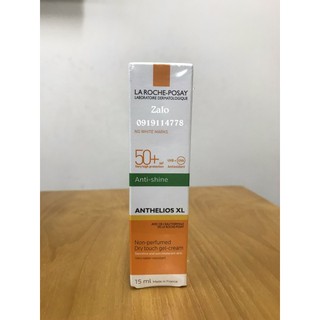 Kem Chống Nắng La Roche-Posay Không Nhờn Rít SPF50+ 15ml Anthelios XL Non-Perfumed Dry Touch Gel Cream SPF50+