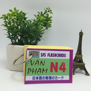 [XÃ KHO GIẢM 50%] Bộ Thẻ Tiếng Nhật Văn Phạm N4