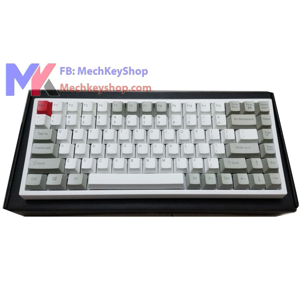 Bàn phím cơ Keycool KC84 2019 - White Gray