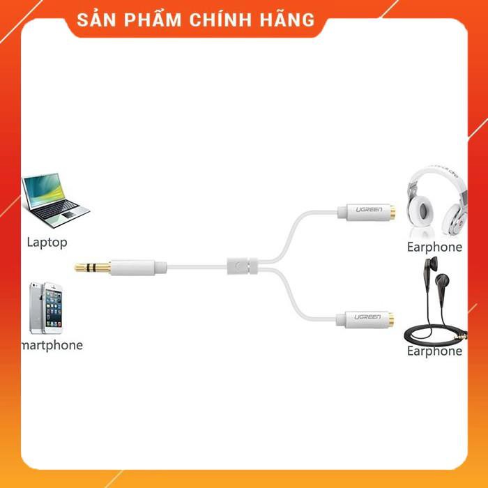 Cáp chia tai nghe 3.5mm 1 ra 2 UGREEN 10739 dailyphukien