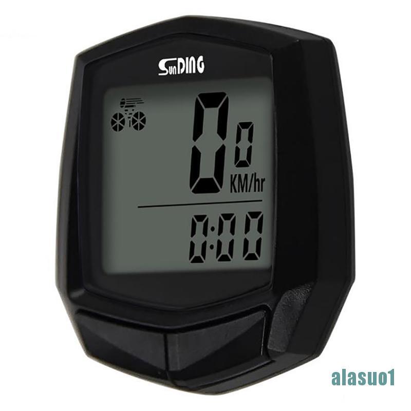 [alasuo1]Bike Waterproof Wired Multifunctional Bicycle LCD Computer Speedometer Cycling