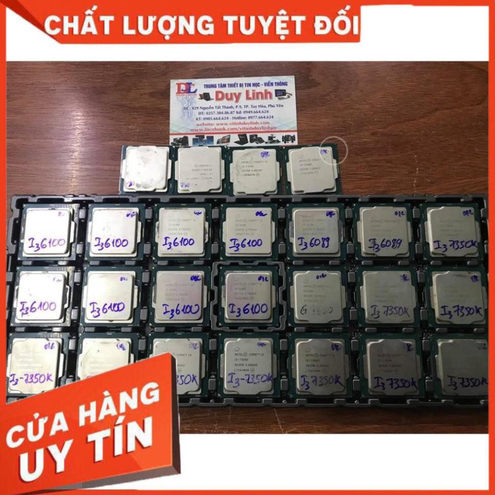 (giá khai trương) CPU intel core i3 6098P / i3 6100 / i3 7100/ i3 7350K socket 1151 tặng kèm keo tản nhiệt