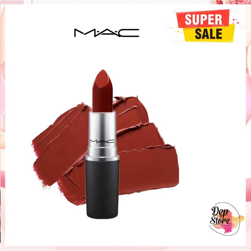 Son MAC Chính Hãng, Matte, Rettro Matte, Powder Kiss có bill bao check