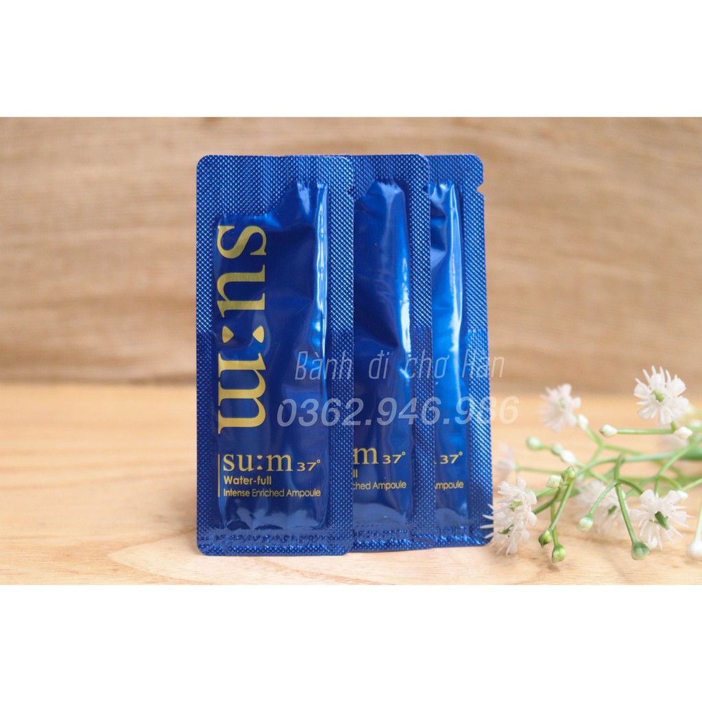 Sample Tinh Chất Vàng Cấp Nước Su:m37 Water - Full Intense Enriched Ampoule 1Ml