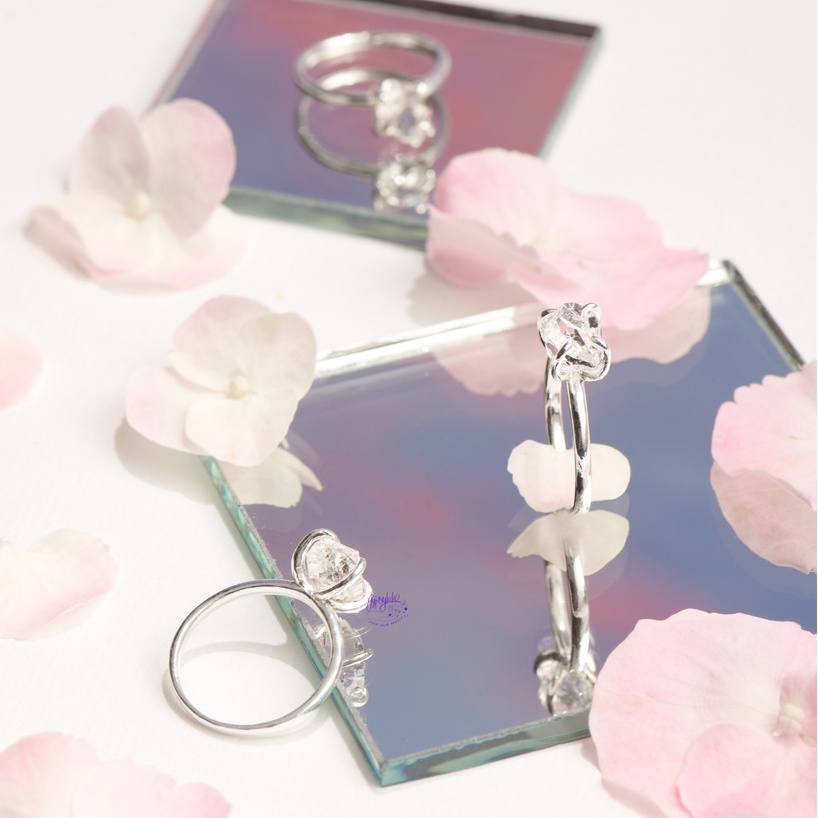 Nhẫn Thạch Anh Kim Cương Herkimer SP001936 Gypsy.lala