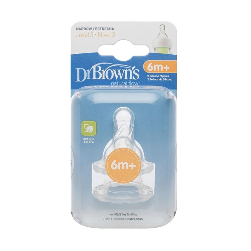 Dr Brown 's Hẹp Bằng Silicone 2 Miếng Dán Núm Vú Giả