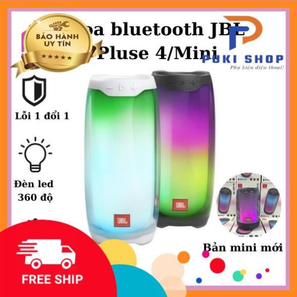 Loa bluetooth Pulse 4 MINI Led theo điệu nhạc, chất lượng âm tuyệt hảo, thiết kế đẹp mắt Bảo hành 6 tháng