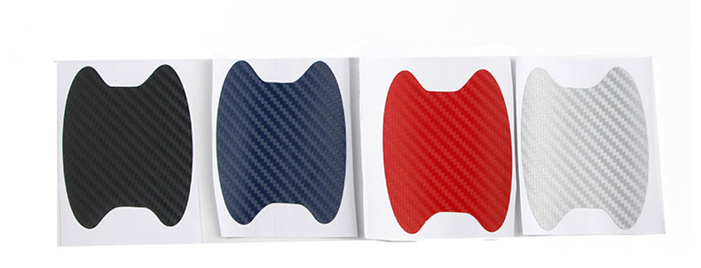 Bộ 4 Miếng Dán Sợi Carbon Chống Trầy Xước Bảo Vệ Tay Cầm Cửa Xe Hơi