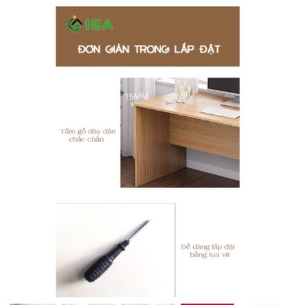 Bàn Làm Việc IGA Phong Cách Hiện Đại - GP153