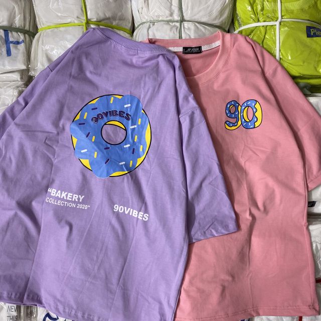 [ Hình Thật 100% ] Áo thun tay lỡ Unisex 90VIBES