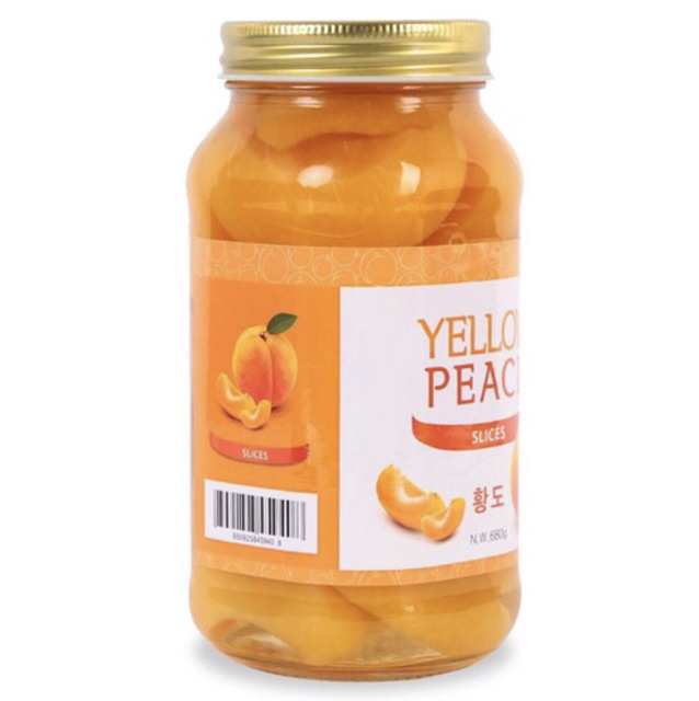 ĐÀO NGÂM HÀN QUỐC YELLOW PEACH 680G
