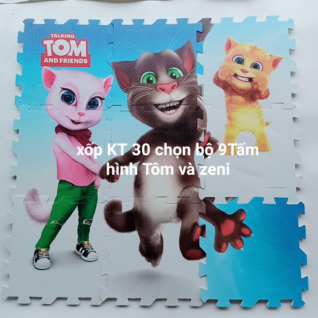 Thảm xốp ghép hình tranh chọn Bộ 9Tấm sưu tập chuột mickey SP đẹp chuẩn giá 55000đ