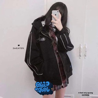 Áo khoác kaki chạy  hai mí phản quang - KA / HÀNG SẴN SLL