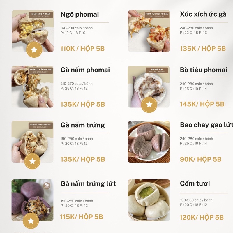 ( SHIP HOẢ TỐC 30 PHÚT )Bánh Bao Nguyên Cám Ăn Kiêng Healthy