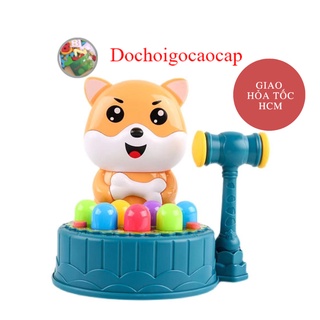 Đồ chơi đập chuột hình cún đa năng có phát sáng có nhiều bài hát bài nhạc đa năng