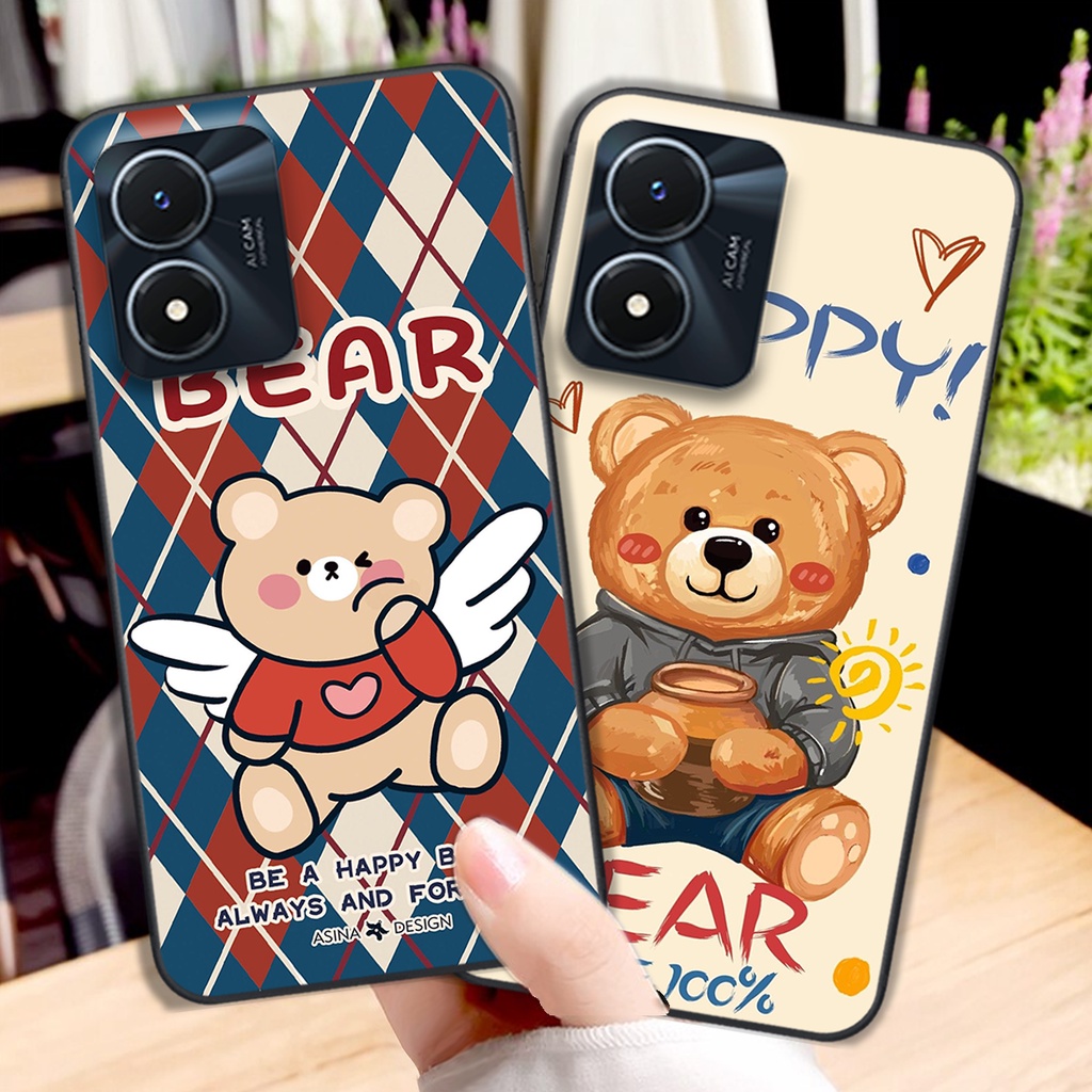 Ốp lưng Vivo Y02S - Vivo Y01 gấu cực đẹp siêu rẻ mẫu bền