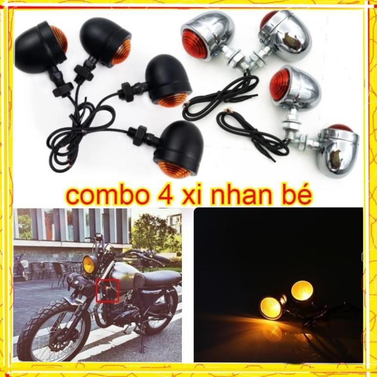 ⭐⭐⭐⭐⭐[COMBO] 2 ĐÔI XI NHAN CLASSIC CỠ BÉ 3,5cm x 4,5cm( 2 trước 2 sau )