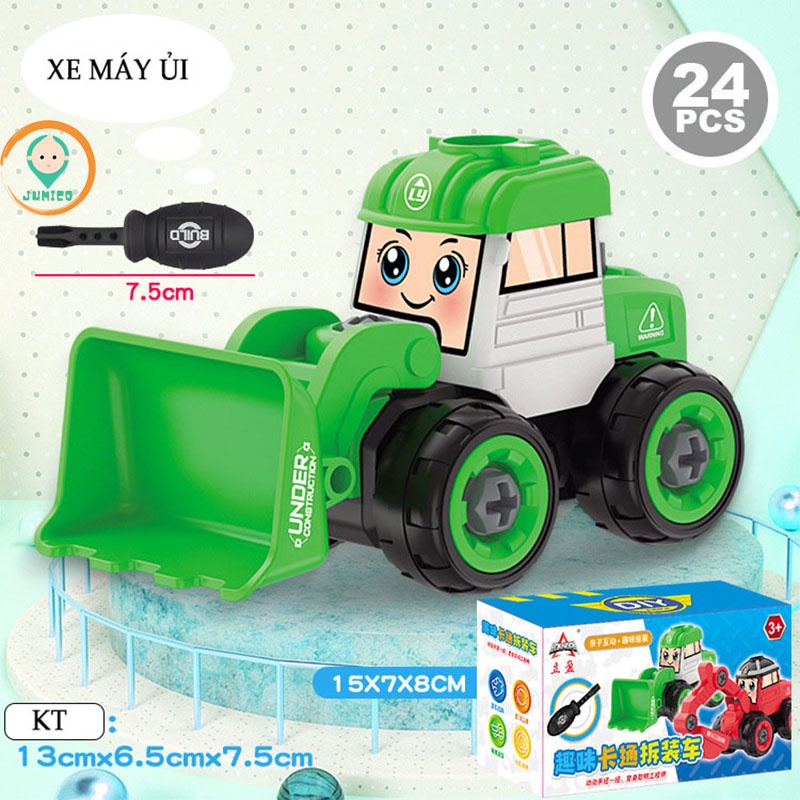 Ô tô đồ chơi lắp ráp mô hình, đồ chơi trẻ em cho bé trai bé gái JUMICO OLR